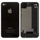 Задняя панель корпуса для Apple iPhone 4S, черная, с компонентами, High Copy