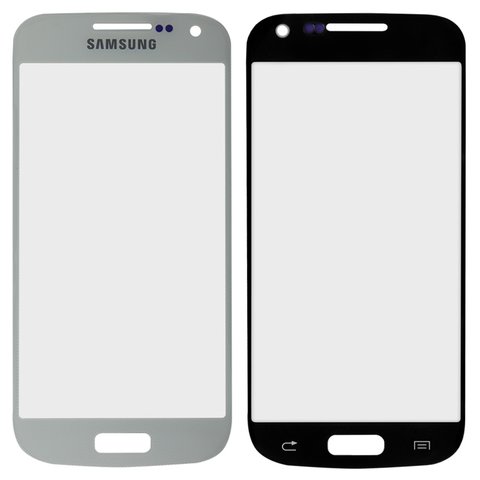 Скло корпуса для Samsung I9190 Galaxy S4 mini, I9192 Galaxy S4 Mini Duos, I9195 Galaxy S4 mini, біле