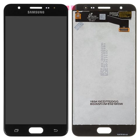 Дисплей для Samsung G610 Galaxy J7 Prime, SM G610 Galaxy On Nxt, черный, без рамки, Original PRC , original glass