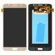 Дисплей для Samsung J710 Galaxy J7 (2016), золотистий, без рамки, Оригінал (переклеєне скло)