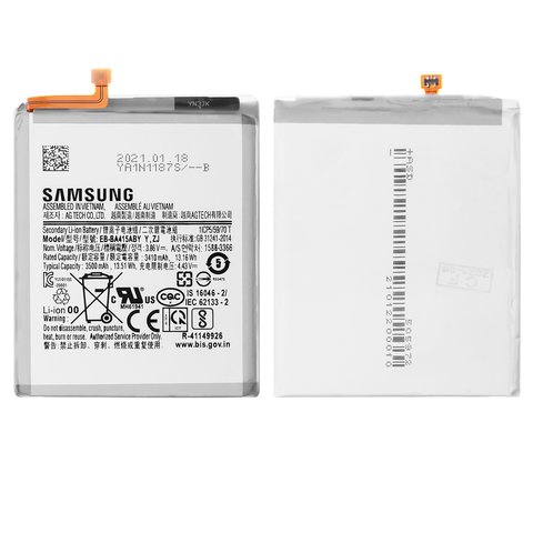Акумулятор EB BA415ABY для Samsung A415 Galaxy A41, Li ion, 3.86 В, 3500 мАг, Original PRC 