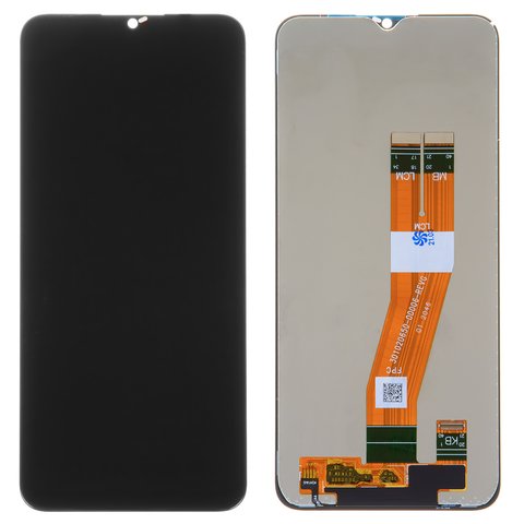Дисплей для Samsung A025F DS Galaxy A02s, M025 Galaxy M02s, чорний, без рамки, Original PRC , з жовтим шлейфом, 160,5x72 mm 