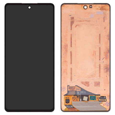 Дисплей для Samsung A725 Galaxy A72, A726 Galaxy A72 5G, чорний, без рамки, Оригінал переклеєне скло
