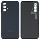 Задня панель корпуса для Samsung A135 Galaxy A13, чорна, з боковою кнопкою