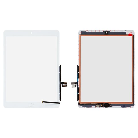 Сенсорний екран для iPad 10.2 2021, білий, High Copy, з кнопкою HOME, #A2602 A2603 A2604