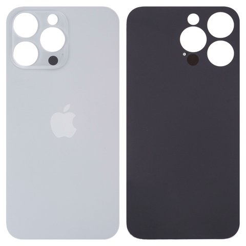 Задняя панель корпуса для iPhone 14 Pro Max, белая, не нужно снимать стекло камеры, Original PRC , big hole