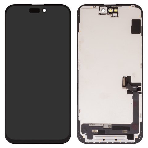 Дисплей для iPhone 15 Plus, черный, с рамкой, Copy, TFT , JK