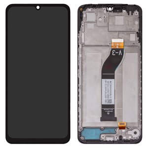 Дисплей для Xiaomi Redmi 13C, черный, с рамкой, Box  BV067WBM 