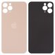 Задняя панель корпуса для iPhone 11 Pro, золотистая, не нужно снимать стекло камеры, Original (PRC), big hole, matte gold