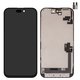 Дисплей для iPhone 16, чорний, з рамкою, Copy, (TFT), ZY, LTPS FHD