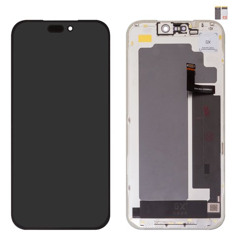 Дисплей для iPhone 17 Pro Max, черный, с рамкой, High Copy, OLED , GX OEM hard