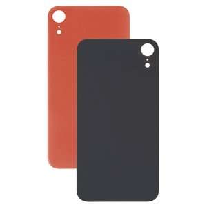 Panel trasero de carcasa puede usarse con iPhone XR, anaranjada, no es necesario desmontar la cámara, big hole