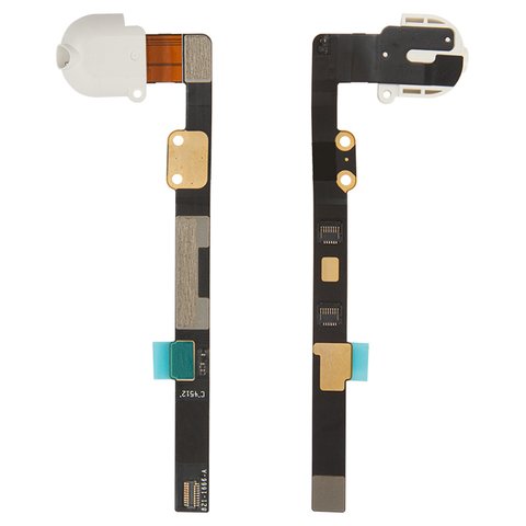 Шлейф для iPad Mini, коннектора наушников, белый, с компонентами