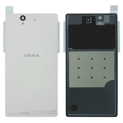 Housing Back Cover compatible with Sony C6602 L36h Xperia Z, C6603 L36i Xperia Z, C6606 L36a Xperia Z, white 