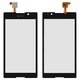 Touchscreen compatible with Sony C2305 S39h Xperia C, (black)