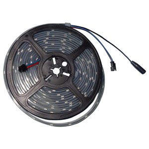 RGB LED Strip SMD5050, WS2813 with controls, black, IP67, 5 V, 30 LEDs m, 5 m 