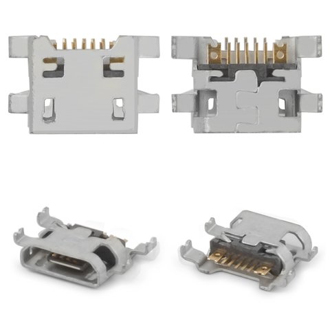 Charge Connector compatible with LG D335 L Bello Dual, H500 Magna Y90, H502 Magna Y90, K4 K120E, K4 K121, K4 K130E, V10 H960A, 7 pin, micro USB type B 