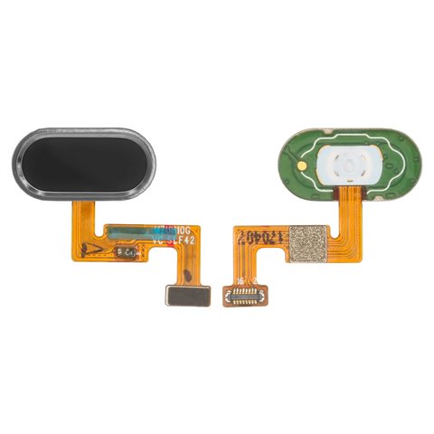 Flat Cable compatible with Meizu Pro 6 Plus, menu button, black, with plastic 
