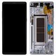 LCD compatible with Samsung N950F Galaxy Note 8, (purple, with frame, Original (PRC), orchid Gray, original glass)