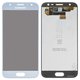 LCD compatible with Samsung J330 Galaxy J3 (2017), (blue, with light adjustable, Best copy, without frame, Copy, (TFT))