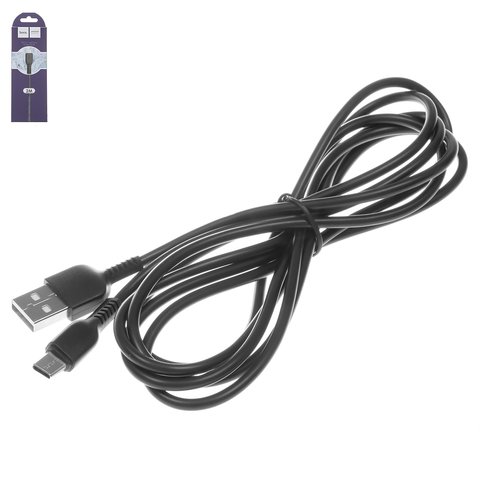 USB Cable Hoco X20, USB type A, USB type C, 200 cm, 2.4 A, black  #6957531068907