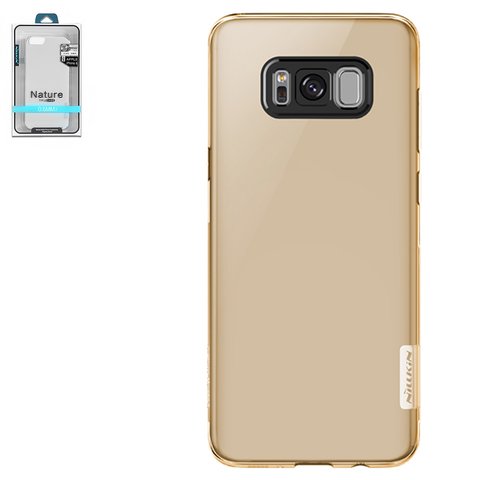 Case Nillkin Nature TPU Case compatible with Samsung G955 Galaxy S8 Plus, brown, Ultra Slim, transparent, silicone, plastic  #6902048138674