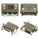 Conector de carga puede usarse con Asus MeMO Pad 7 ME70CX (K01A), 5 pin, micro USB tipo-B