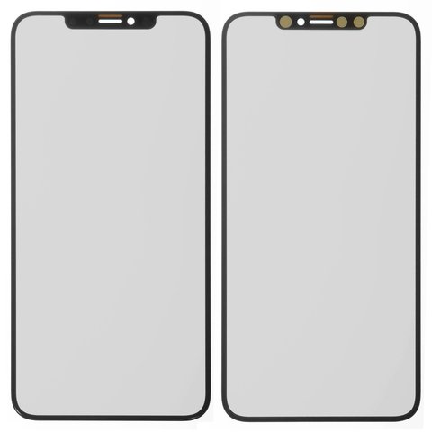 Housing Glass compatible with iPhone XS Max, with OCA film, black 