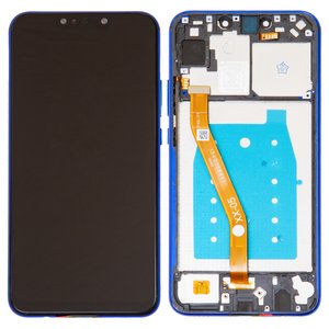 Pantalla LCD puede usarse con Huawei Nova 3i, P Smart Plus, morado, con marco, High Copy