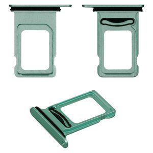 Sujetador de tarjeta SIM puede usarse con iPhone 11, verde, double SIM