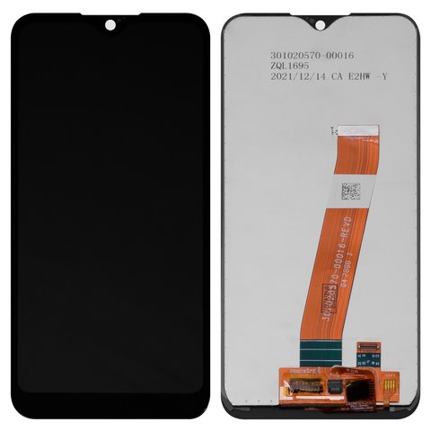 LCD compatible with Samsung M015 Galaxy M01, black, without frame, original change glass 