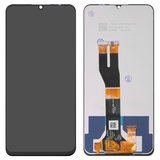 LCD compatible with Nokia C31, (black, without frame, High Copy)