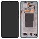 LCD compatible with Xiaomi 12T, 12T Pro, (dark blue, with frame, High Copy, (OLED), 22081212UG, 22081212G, 22071212AG)