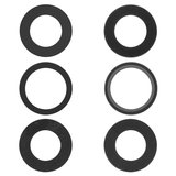 Camera Lens compatible with iPhone 15 Pro Max, (black, without frame, set 3 pcs., Original (PRC))
