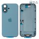 Housing compatible with iPhone 16, (green, with SIM card holders, with side buttons, Original (PRC), EU Version, teal)