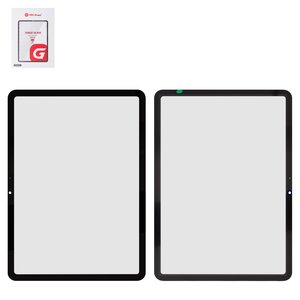 Housing Glass G+OCA PRO compatible with iPad Air 11 2024, iPad Air 11 2025, with OCA film, black 