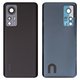 Housing Back Cover compatible with Xiaomi 12, (black, with camera lens, Original (PRC))