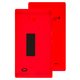 Housing Back Cover compatible with Nokia X Dual Sim, (red, with side button)