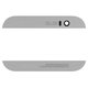 Top + Bottom Housing Panel compatible with HTC One M8, (silver)
