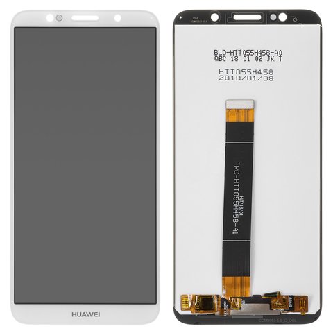 LCD compatible with Huawei Honor 7A 5,45", Honor 7s, Y5 2018 , Y5 Prime 2018 , white, Logo Honor, without frame, Original PRC , DUA L22  