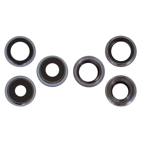 Camera Lens compatible with iPhone 13 Pro Max, blue, with frames, set 3 pcs.