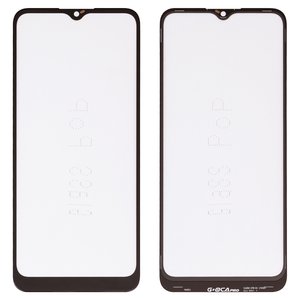 Стекло корпуса G+OCA PRO для Samsung A025G Galaxy A02s, M025 Galaxy M02s, с OCA пленкой, черное, 163 mm