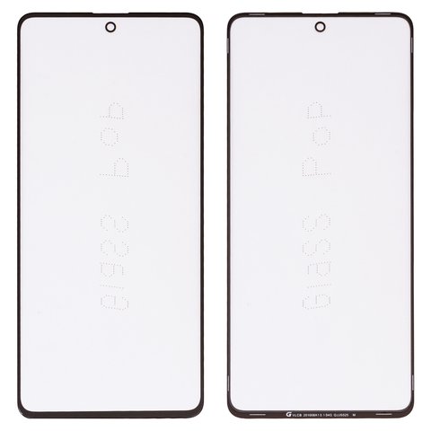 Housing Glass G+OCA PRO compatible with Samsung M515F Galaxy M51, with OCA film, black 