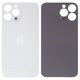 Задняя панель корпуса для iPhone 13 Pro Max, серебристая, белая, не нужно снимать стекло камеры, Original (PRC), Silver, big hole