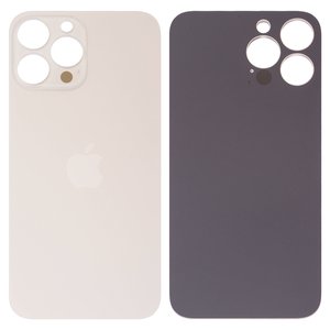 Задняя панель корпуса для iPhone 13 Pro Max, золотистая, не нужно снимать стекло камеры, Original PRC , Gold, big hole