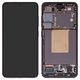 LCD compatible with Samsung S921 Galaxy S24, (black, with frame, Original (PRC))