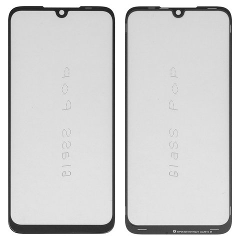 Housing Glass G+OCA PRO compatible with Xiaomi Redmi Note 7, Redmi Note 7 Pro, with OCA film, black 