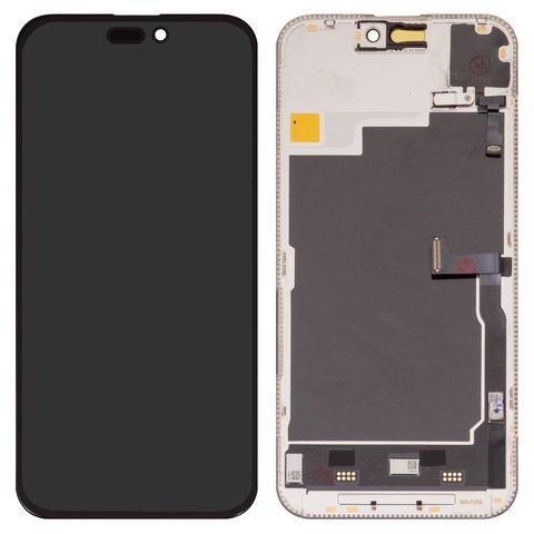 LCD Wextom compatible with iPhone 15 Pro Max, black, with frame, HC, without error, OLED  soft, Diagnosable, 120Hz 