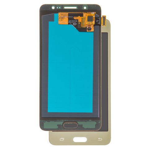 Pantalla LCD puede usarse con Samsung J510 Galaxy J5 2016 , dorado, sin marco, High Copy, con borde ancho, OLED