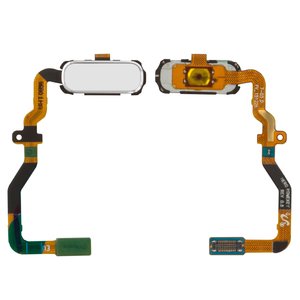 Cable flex puede usarse con Samsung G930F Galaxy S7,  teclas del menú, blanco, con componentes